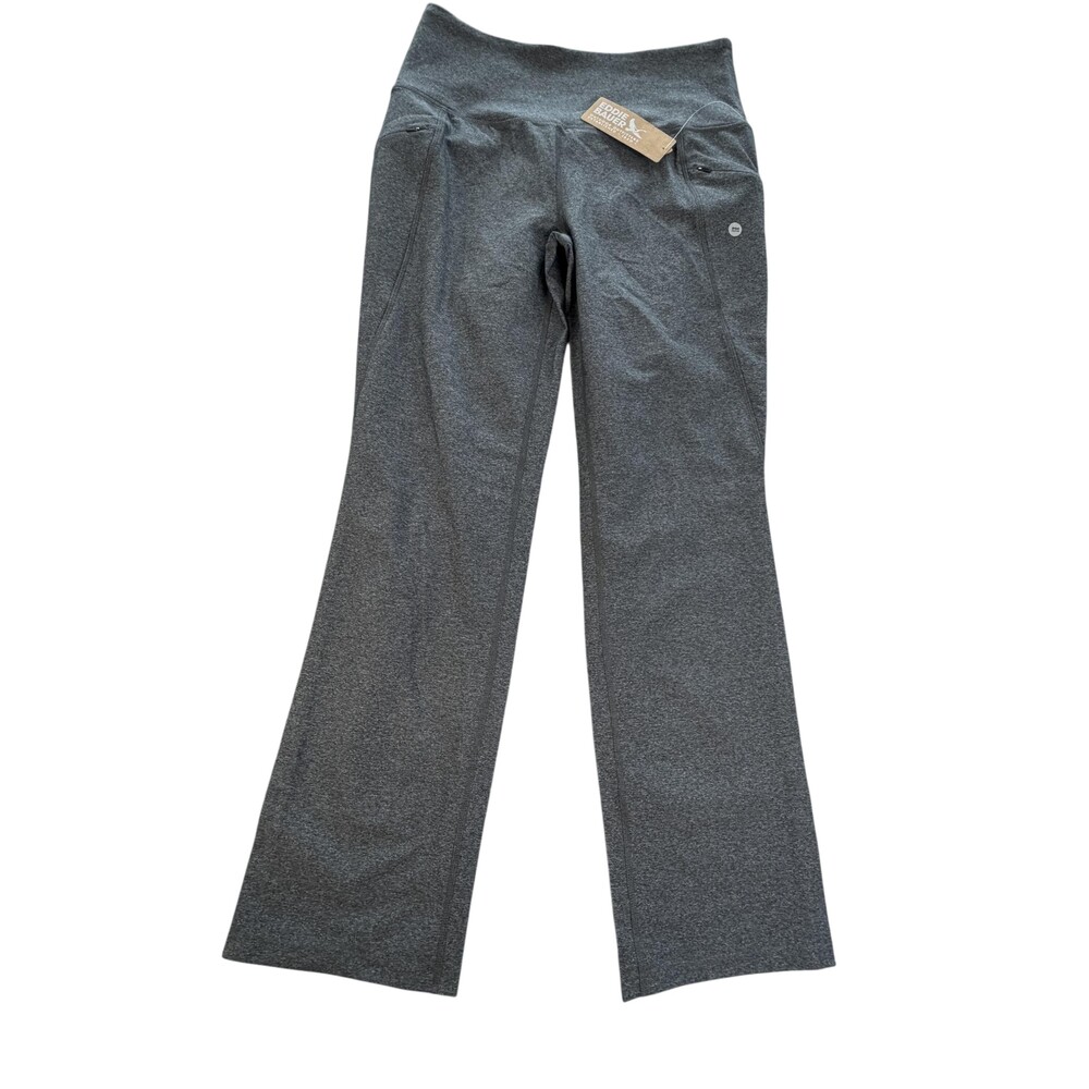 Eddie Bauer Trail Tight Pants Womens PM Gray High Rise Bootcut Hiking UPF 50+